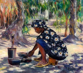 Mujer cocinando, 2004